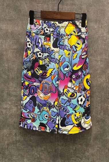 Wholesaler Squared & Cubed - Fully printed cotton short