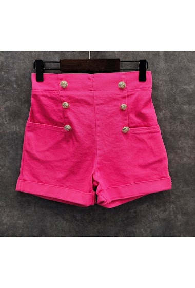 Wholesaler Squared & Cubed - High waist short with golden buttons