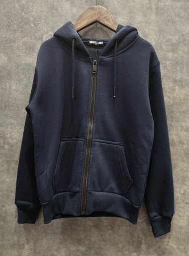 Wholesaler Squared & Cubed - Plain color hooded sweatjacket