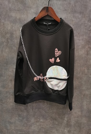 Großhändler Squared & Cubed - PRINTED ROUND COLLAR SWEATER
