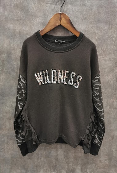 Wholesaler Squared & Cubed - PRINTED ROUND COLLAR SWEATER