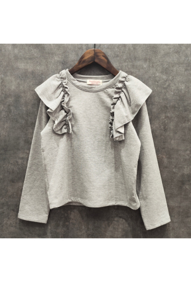 Wholesaler Squared & Cubed - Girl sweater with ruffles