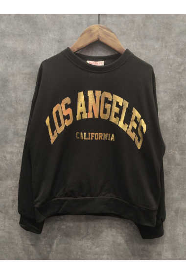 Wholesaler Squared & Cubed - Girl printed sweater LOS ANGELES