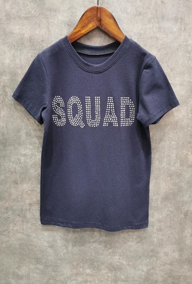 Mayoristas Squared & Cubed - Tshirt with strass "SQUAD"