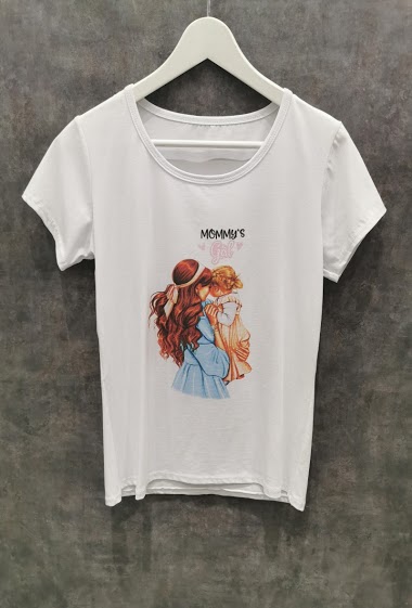 Grossiste Squared & Cubed - Tshirt adulte collection Mini Me "MOMMY'S GIRL"