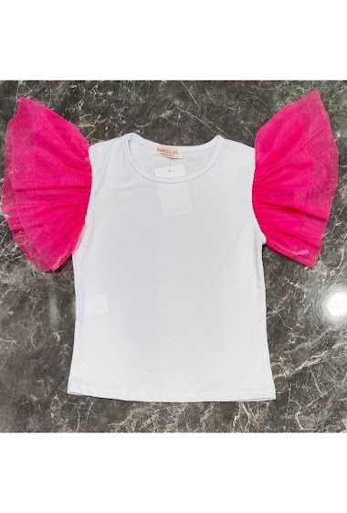 Wholesaler Squared & Cubed - Tshirt with tulle on sleeves