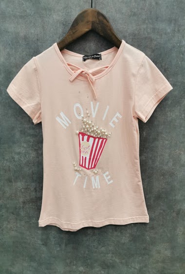 Großhändler Squared & Cubed - Fancy girl tshirt "MOVIE TIME"