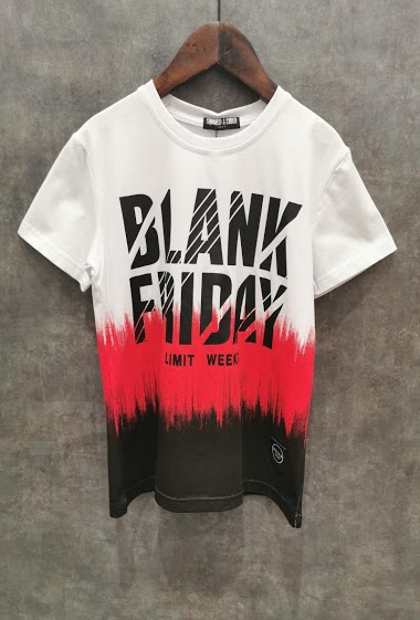 Mayoristas Squared & Cubed - Printed tshirt with shading effect "BLANK FRIDAY"