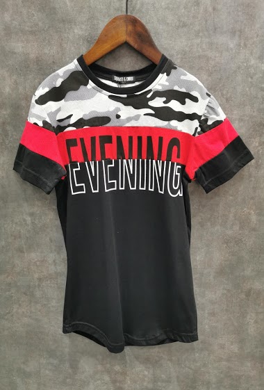 Grossiste Squared & Cubed - Tshirt imprimé style streetwear "EVENING"