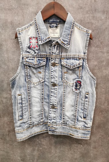 Wholesaler Squared & Cubed - Sleeveless mixte jean vest
