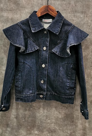 Wholesaler Squared & Cubed - Jean vest with ruffles