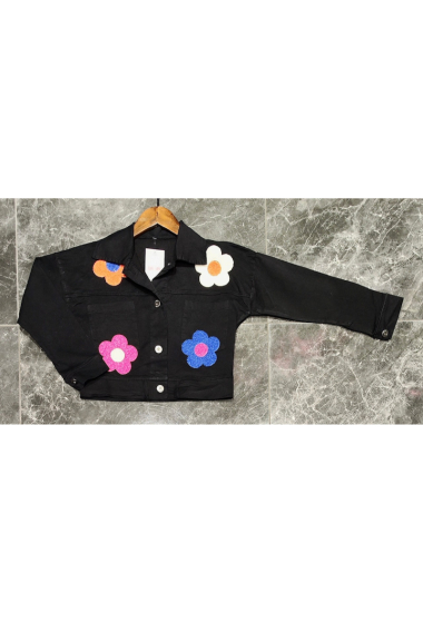 Wholesaler Squared & Cubed - Girls' jacket with sheepskin effect patches