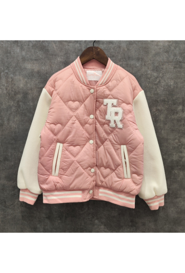 Wholesaler Squared & Cubed - Girls' quilted teddy jacket