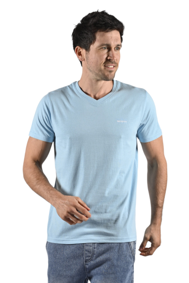 Großhändler SCOTT - Schlichtes T-Shirt mit V-Ausschnitt