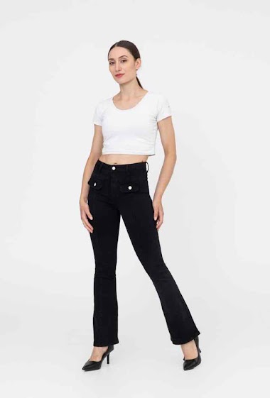 Wholesaler Secret denim - Black flared jeans