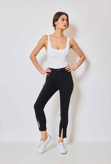Großhändler Secret denim - Skinny split black jeans