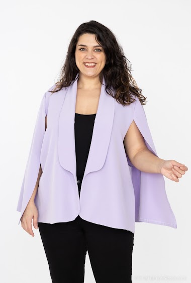 Grossistes See Modern Grandes Tailles - Veste style cape dos nue