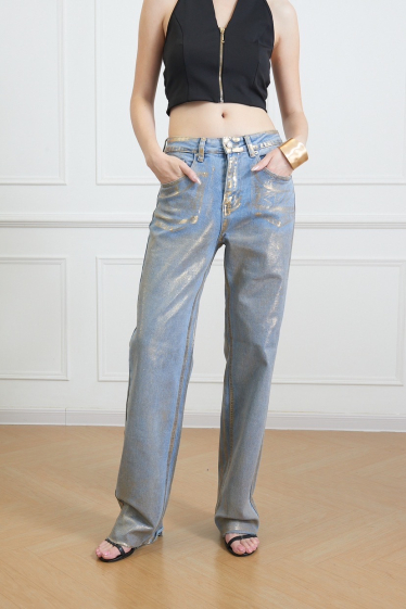 Grossiste See See - Metallic jeans