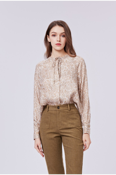 Wholesaler SEE U SOON - Cream floral blouse