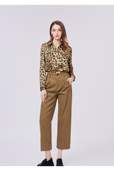 Großhändler SEE U SOON - Damenhemd mit Leopardenmuster
