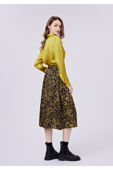 Wholesaler SEE U SOON - Yellow patterned skirt