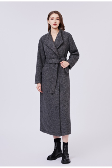 long Manteau gris