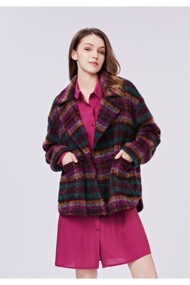 Wholesaler SEE U SOON - purple winter coat
