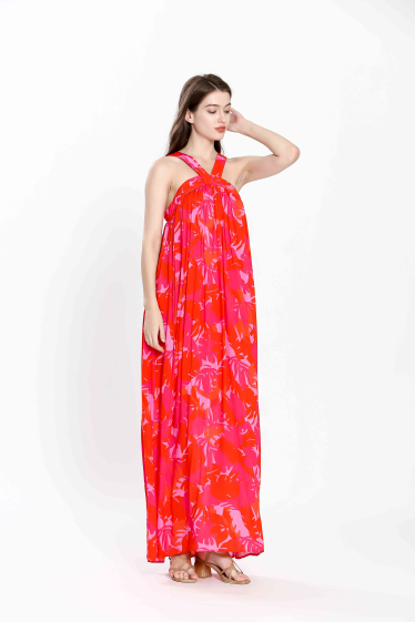 Großhändler SEE U SOON - Kleid mit tropischem Print