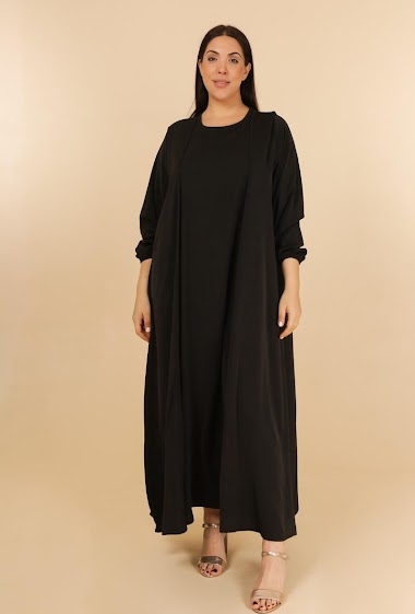 Wholesaler SENSUELLES - Mj-8104 dress abaya style kimono