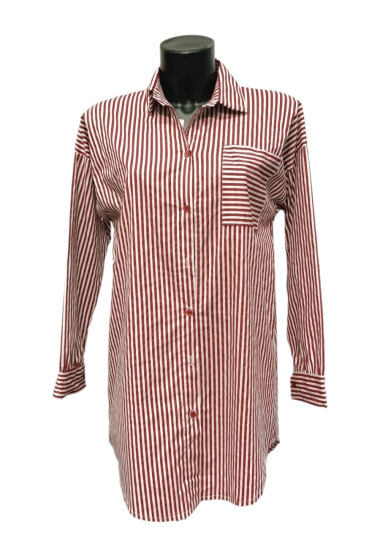 Wholesaler SEVEN SEPT - LONG STRIPED SHIRT