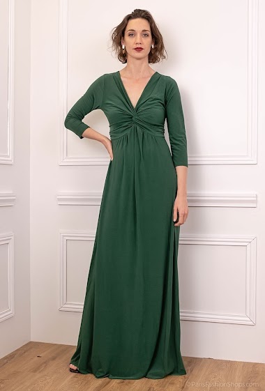 Großhändler SILVER FASHION - Kleid mit V-Ausschnitt