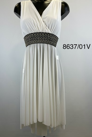 Wholesaler SILVER FASHION - Wrap embroidered dress