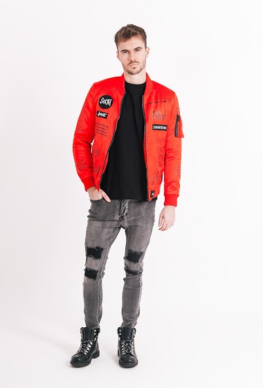 Großhändler Sixth June Paris - Bombers patches crew red