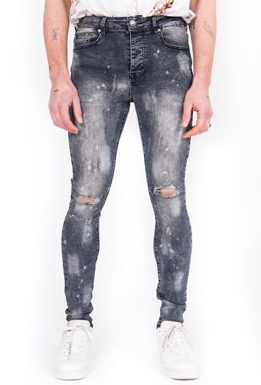 Mayorista Sixth June Paris - Gray washed destroyed jeans