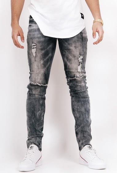 Wholesaler Sixth June Paris - Sixth June tie and dye jeans with holes