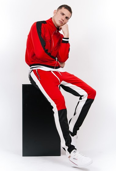 Wholesalers Sixth June - Tricolor jogging bottoms red black white