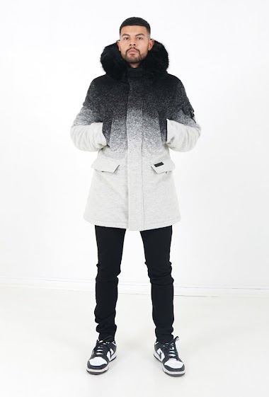 Tie dye wool parka Black Sixth June Paris | Paris Fashion Shops