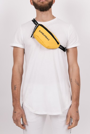 Wholesaler Sixth June Paris - Yellow zip text belt bag