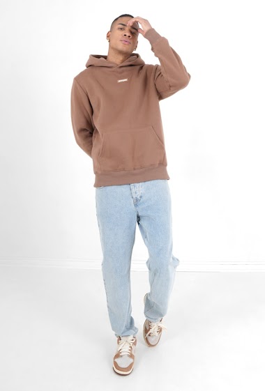 Wholesalers Sixth June - Bouclé logo hooded sweatshirt Brown