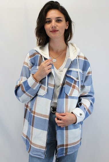 Wholesaler SK MODE - Women's cardigan zip craft pop pockets urban hoodie sweatshirt Clara 919