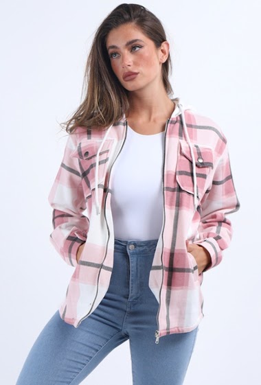 Wholesaler SK MODE - Women's cardigan zip craft pop pockets urban hoodie sweatshirt Clara 919
