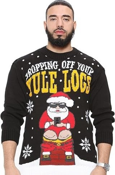 Wholesaler SK MODE - Christmas sweater for men. Sweat Shirt / Snowy Cardigen / Pull YULE LOCS cardigan