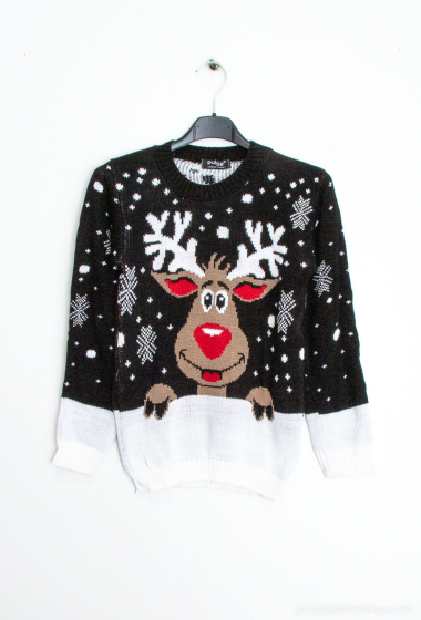 Wholesaler SK MODE - Children's Christmas sweater Reindeer Minion kids snow SKBK ENF