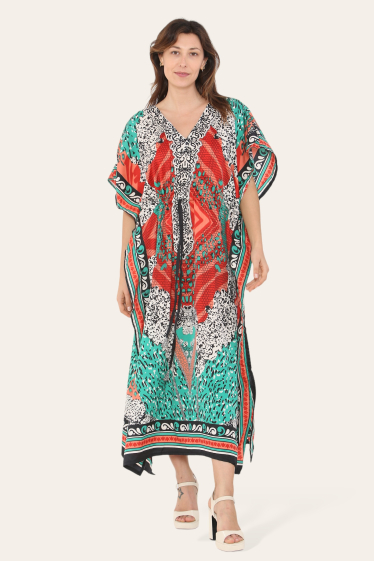 Wholesaler SK MODE - Kaftan print dress The new ethnic collection, kaftan Ref-1066L.