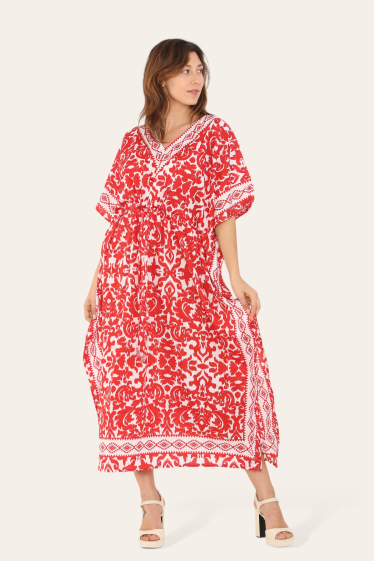 Wholesaler SK MODE - Kaftan dress, new trend, ethnic sequence pattern, Ref-SK1064L