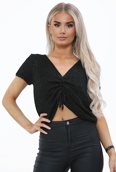 Stunning  sparkling  butterfly top, knitted top, v-neck top, comfortable and light weight top