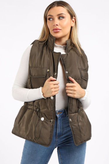 Wholesaler SK MODE - Sleeveless puffy jacket, water resistant jacket, super cllassy and chic jacket