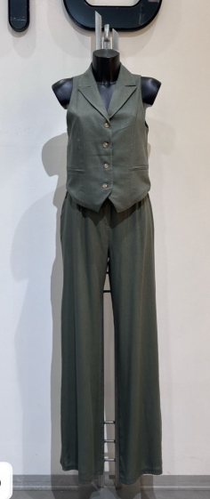 Wholesaler SOGGO - Linen vest pants set