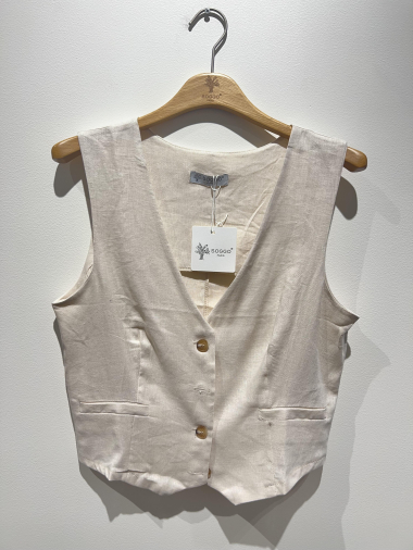 Wholesaler SOGGO - linen vest shorts set