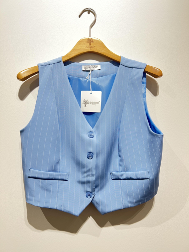 Wholesaler SOGGO - striped sleeveless vest
